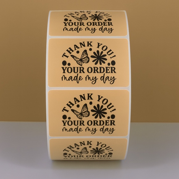 Thank you your order made my day | Cute Small Business Packaging Labels - Picture 11 of 11